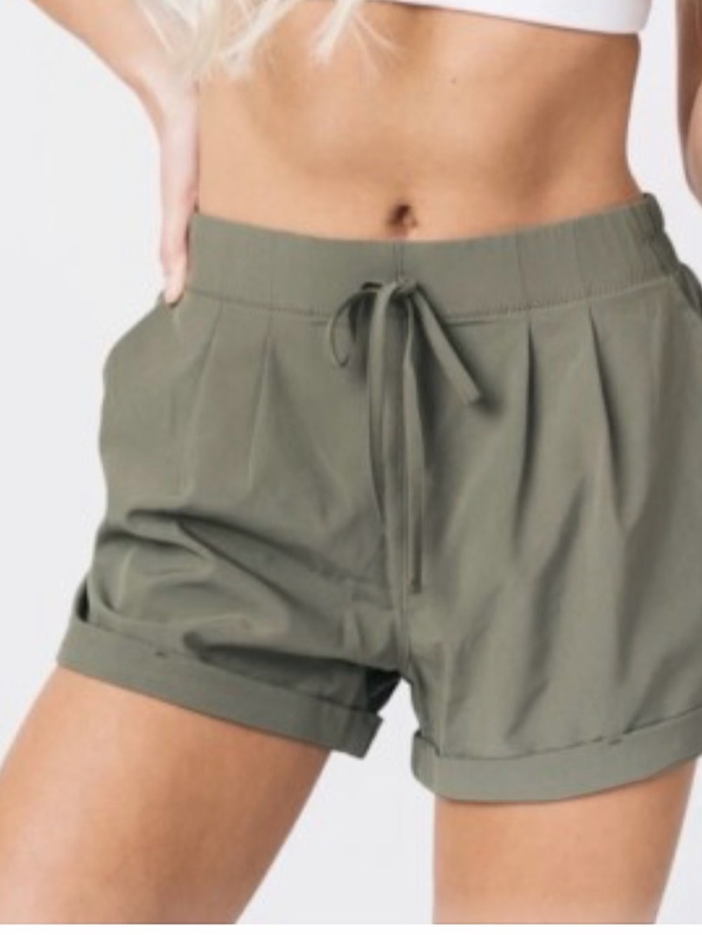 ZYIA Olive Green Summer Shorts